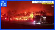 ロサンゼルス山火事　スターバックス店舗も跡形無く　多くのセレブらの自宅も焼失した高級住宅街を取材　被害拡大し死者10人に【news23】｜TBS NEWS DIG