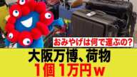 大阪万博 荷物1個1万円w