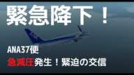 【緊急降下】ANA37便急減圧の実際の交信と解説！