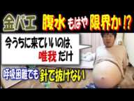 【金バエ】腹水もはや限界か!?「今うちに来ていいのは【唯我】だけ」呼吸困難でも針で抜けない
