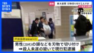 「電車に乗ったらドカーンと音がして…」帰宅ラッシュの地下鉄が騒然 東京メトロ南北線・東大前駅に“刃物男” 2人けが 被害者「面識ない」 逮捕の43歳男は黙秘【news23】|TBS NEWS DIG