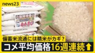 コメ平均価格16週連続値上がり コメ店「備蓄米しか望みはない」出荷24%止まり 備蓄米流通には精米がカギ?【news23】|TBS NEWS DIG