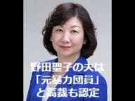 野田聖子の夫は「元暴力団員」と高裁も認定【年末の大ピンチ】