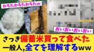 さっき備蓄米買って食べた一般人,全てを理解するww【2chまとめ】【2chスレ】【5chスレ】