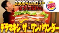 【危険級】デラマキシ ザ・ワンパウンダー爆食!一日分のカロリー摂取してみた!【バーガーキング】