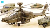トミカにピッタリ ホビーマスター ボーイング AH-64D アパッチ ロングボウ トミカ 軽装甲機動車 / Hobby Master T-4 JASDF