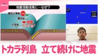 【トカラ列島】立て続けに地震 午後3時半ごろに震度5弱