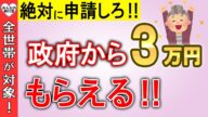 【絶対申請しろ!】2025年に政府から3万円がもらえる!給付金の支給開始!