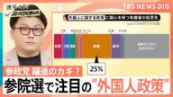 【参議院選挙】“日本人ファースト”参政党が躍進 カギとなる「外国人をめぐる政策」【選挙の日、そのまえに】|TBS NEWS DIG