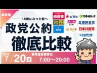 【2025年参議院総選挙】政党公約徹底比較