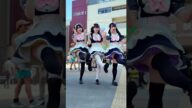 秋葉原駅でかわいいダンス♡#秋葉原 #メイドカフェ #めいどりーみん めいどりーみん秋葉原アイドル通り店「すずな」めいどりーみん新宿東口店「きゃろ」めいどりーみん秋葉原アイドル通り店「こは」