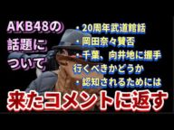 【質問回答】武道館コンサート、岡田奈々出演賛否、選抜全員に知られる道へ…【AKB48/アイドル/古参ヲタクが語る】
