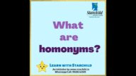 Homonyms (Learn with Starchild Education Series)