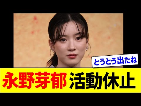 永野芽郁さん活動休止【2chまとめ】【2chスレ】【5chスレ】