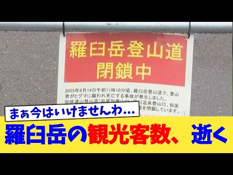 羅臼岳の観光客数、逝く【2chまとめ】【2chスレ】【5chスレ】
