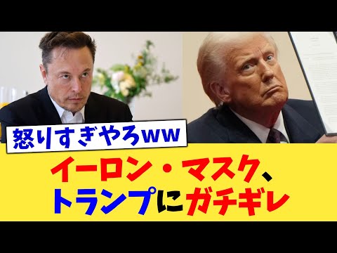 イーロン・マスク、トランプにガチギレ【2chまとめ】【2chスレ】【5chスレ】