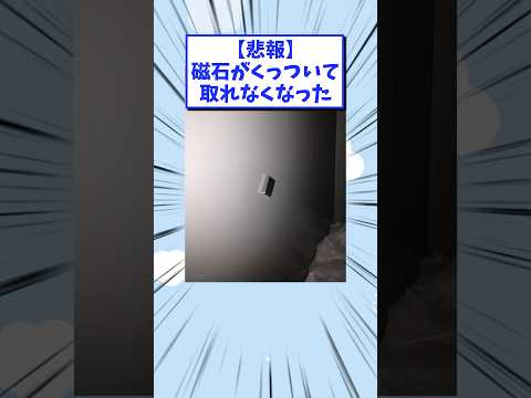 【悲報】磁石がくっついて取れなくなった #2ch面白いスレ #2ch #5ch #2ちゃんスレまとめ
