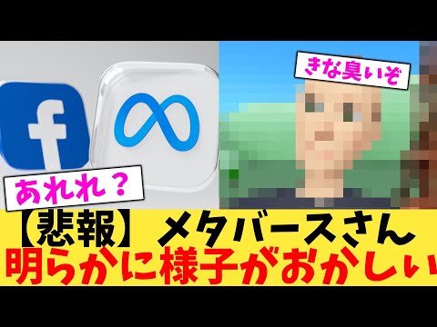 【悲報】メタバースさん明らかに様子がおかしい【2chまとめ】【2chスレ】【5chスレ】