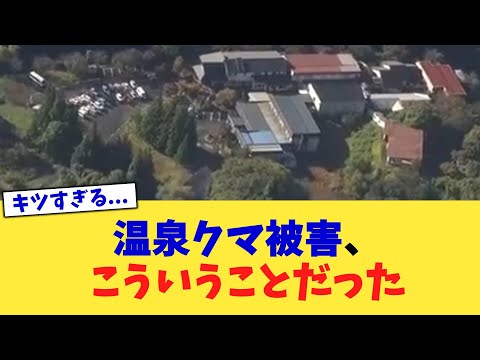 温泉クマ被害、こういうことだった【2chまとめ】【2chスレ】【5chスレ】