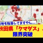 秋田県「クマダス」、限界突破【2chまとめ】【2chスレ】【5chスレ】