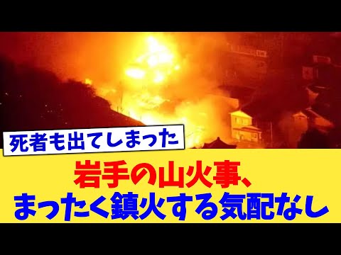 岩手の山火事、まったく鎮火する気配なし【2chまとめ】【2chスレ】【5chスレ】